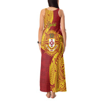 Personalised Kolisi Tonga Atele Tank Maxi Dress Since 1882 Simple Ngatu Pattern LT9 - Polynesian Pride