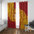 Personalised Kolisi Tonga Atele Window Curtain Since 1882 Simple Ngatu Pattern