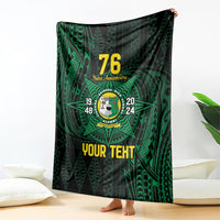Personalised Tonga Liahona High School 76th Anniversary Blanket Special Kupesi Pattern LT9 - Polynesian Pride