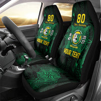 Personalised Tonga Liahona High School 80th Anniversary Car Seat Cover Special Kupesi Pattern LT9 - Polynesian Pride