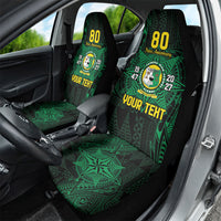 Personalised Tonga Liahona High School 80th Anniversary Car Seat Cover Special Kupesi Pattern LT9 - Polynesian Pride
