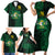 Personalised Tonga Liahona High School 76th Anniversary Family Matching Short Sleeve Bodycon Dress and Hawaiian Shirt Special Kupesi Pattern