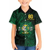 Personalised Tonga Liahona High School 80th Anniversary Hawaiian Shirt Special Kupesi Pattern LT9 - Polynesian Pride