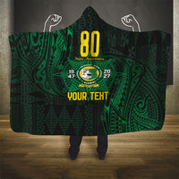 Personalised Tonga Liahona High School 80th Anniversary Hooded Blanket Special Kupesi Pattern LT9 - Polynesian Pride