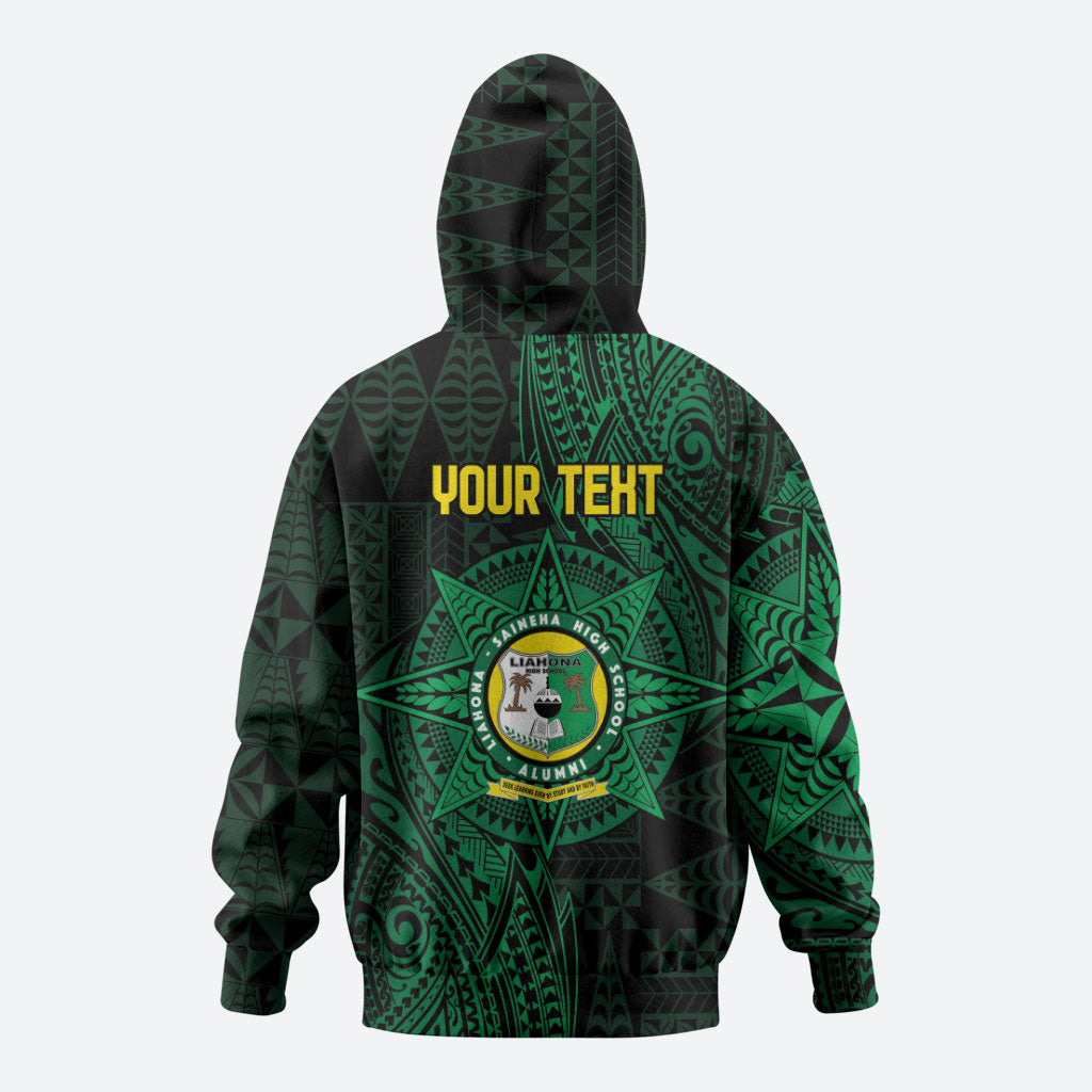 Personalised Tonga Liahona High School 80th Anniversary Hoodie Special Kupesi Pattern LT9 - Polynesian Pride