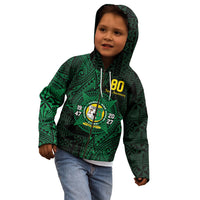 Personalised Tonga Liahona High School 80th Anniversary Kid Hoodie Special Kupesi Pattern LT9 - Polynesian Pride