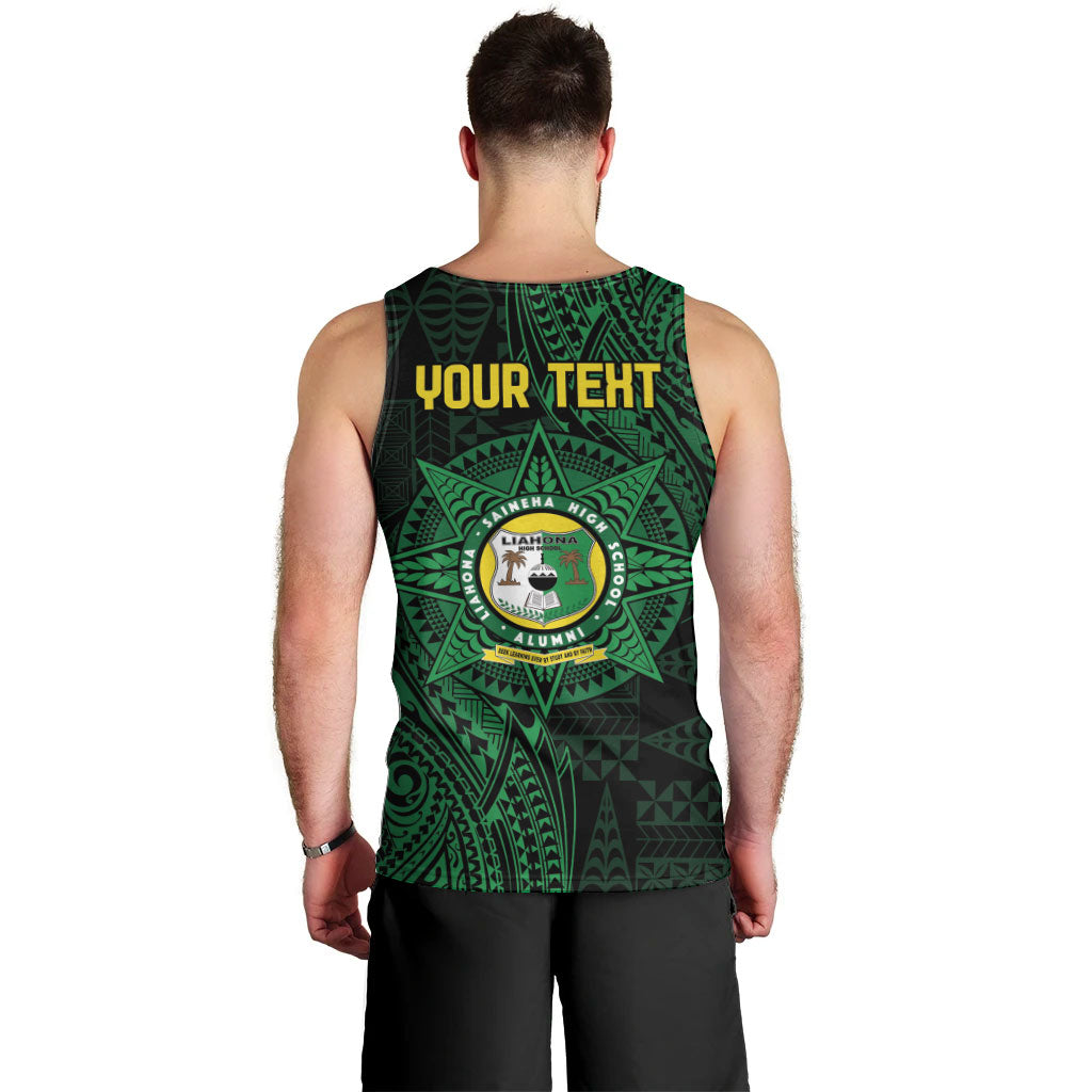 Personalised Tonga Liahona High School 80th Anniversary Men Tank Top Special Kupesi Pattern LT9 - Polynesian Pride