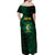 Personalised Tonga Liahona High School 76th Anniversary Off Shoulder Maxi Dress Special Kupesi Pattern