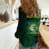Personalised Tonga Liahona High School 80th Anniversary Women Casual Shirt Special Kupesi Pattern LT9 - Polynesian Pride
