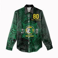 Personalised Tonga Liahona High School 80th Anniversary Women Casual Shirt Special Kupesi Pattern LT9 - Polynesian Pride