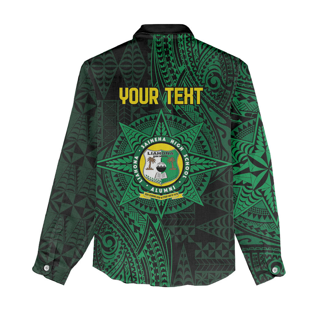 Personalised Tonga Liahona High School 80th Anniversary Women Casual Shirt Special Kupesi Pattern LT9 - Polynesian Pride