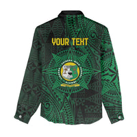 Personalised Tonga Liahona High School 80th Anniversary Women Casual Shirt Special Kupesi Pattern LT9 - Polynesian Pride