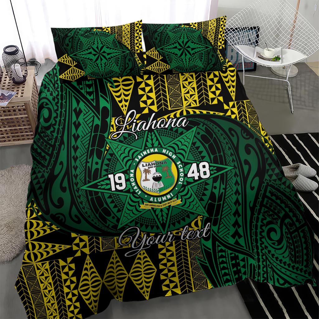 Personalised Tonga Liahona High School Bedding Set Since 1948 Special Kupesi Pattern LT9 - Polynesian Pride