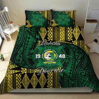 Personalised Tonga Liahona High School Bedding Set Since 1948 Special Kupesi Pattern LT9 - Polynesian Pride