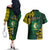 Personalised Tonga Liahona High School Couples Matching Off The Shoulder Long Sleeve Dress and Hawaiian Shirt Since 1948 Special Kupesi Pattern