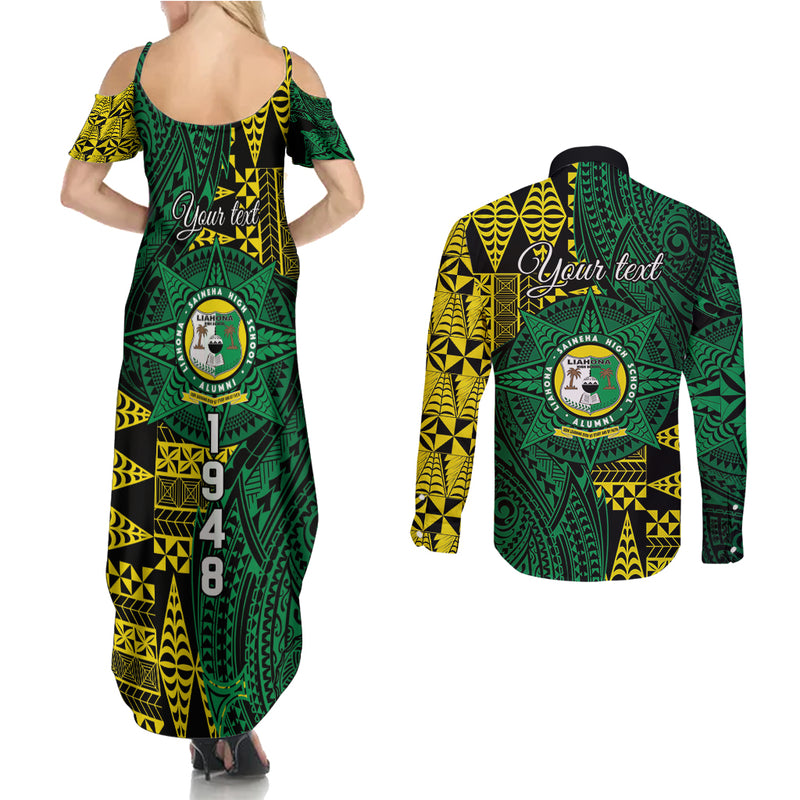 Personalised Tonga Liahona High School Couples Matching Summer Maxi ...