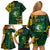 Personalised Tonga Liahona High School Family Matching Off Shoulder Short Dress and Hawaiian Shirt Since 1948 Special Kupesi Pattern