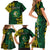 Personalised Tonga Liahona High School Family Matching Short Sleeve Bodycon Dress and Hawaiian Shirt Since 1948 Special Kupesi Pattern