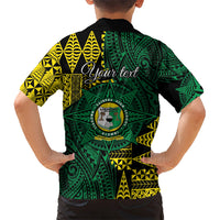 Personalised Tonga Liahona High School Kid Hawaiian Shirt Since 1948 Special Kupesi Pattern LT9 - Polynesian Pride