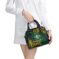 Personalised Tonga Liahona High School Shoulder Handbag Since 1948 Special Kupesi Pattern LT9 - Polynesian Pride