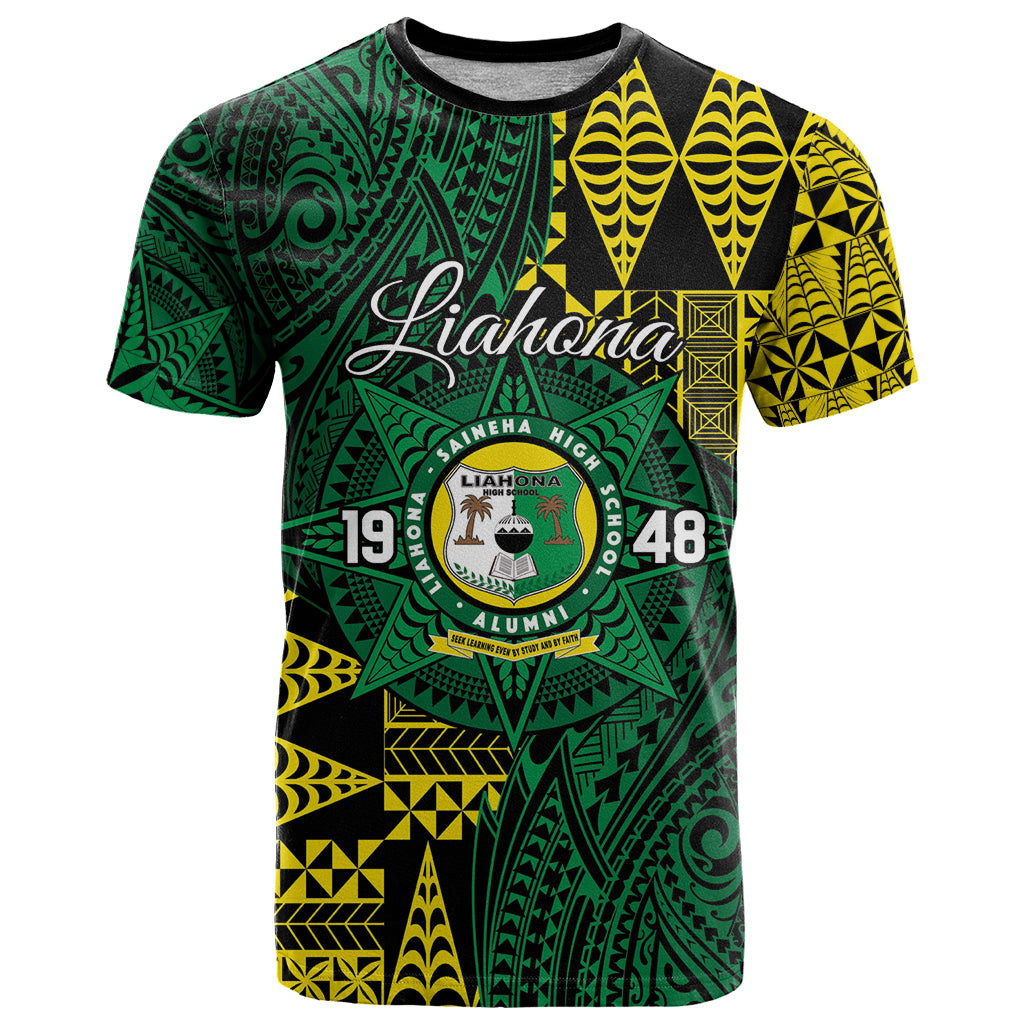 Personalised Tonga Liahona High School T Shirt Since 1948 Special Kupesi Pattern