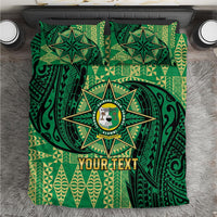 Personalised Tonga Saineha High School Bedding Set Since 1978 Special Kupesi Pattern LT9 Green - Polynesian Pride
