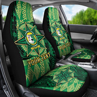 Personalised Tonga Saineha High School Car Seat Cover Since 1978 Special Kupesi Pattern LT9 - Polynesian Pride
