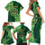 Personalised Tonga Saineha High School Family Matching Short Sleeve Bodycon Dress and Hawaiian Shirt Since 1978 Special Kupesi Pattern