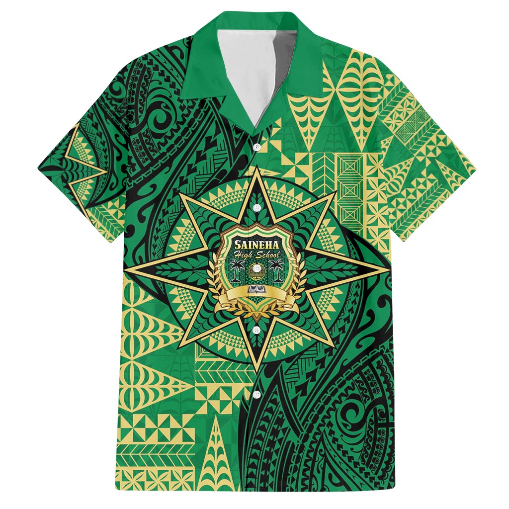 Personalised Tonga Saineha High School Hawaiian Shirt Since 1978 Special Kupesi Pattern