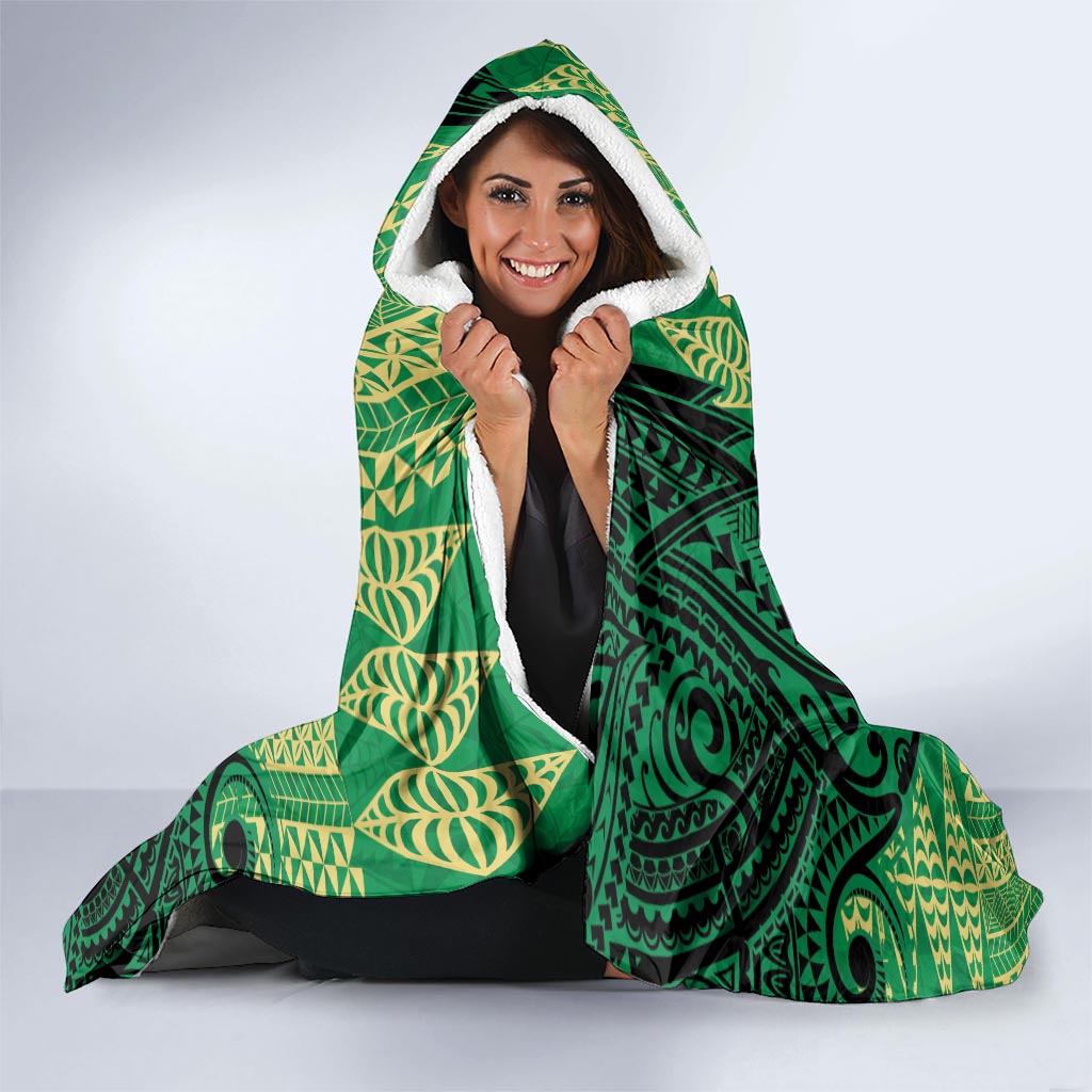 Personalised Tonga Saineha High School Hooded Blanket Since 1978 Special Kupesi Pattern LT9 - Polynesian Pride