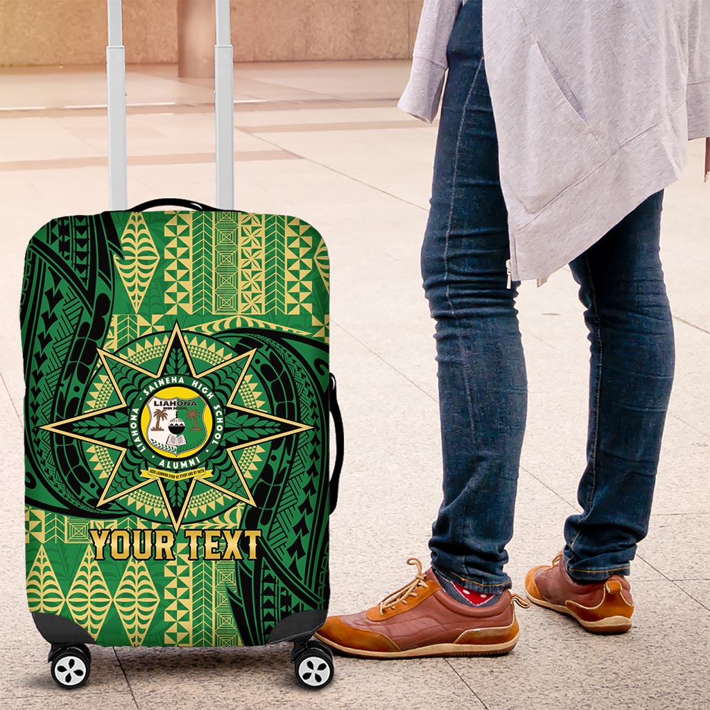 Personalised Tonga Saineha High School Luggage Cover Since 1978 Special Kupesi Pattern