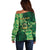 Personalised Tonga Saineha High School Off Shoulder Sweater Since 1978 Special Kupesi Pattern