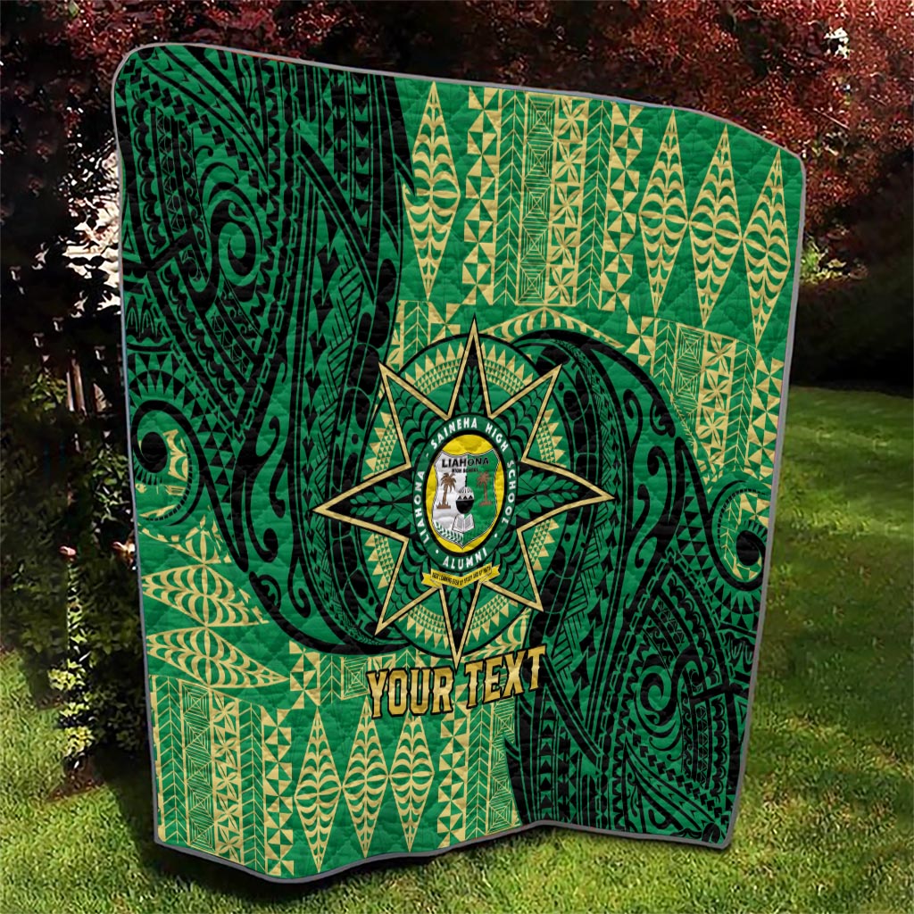Personalised Tonga Saineha High School Quilt Since 1978 Special Kupesi Pattern LT9 - Polynesian Pride