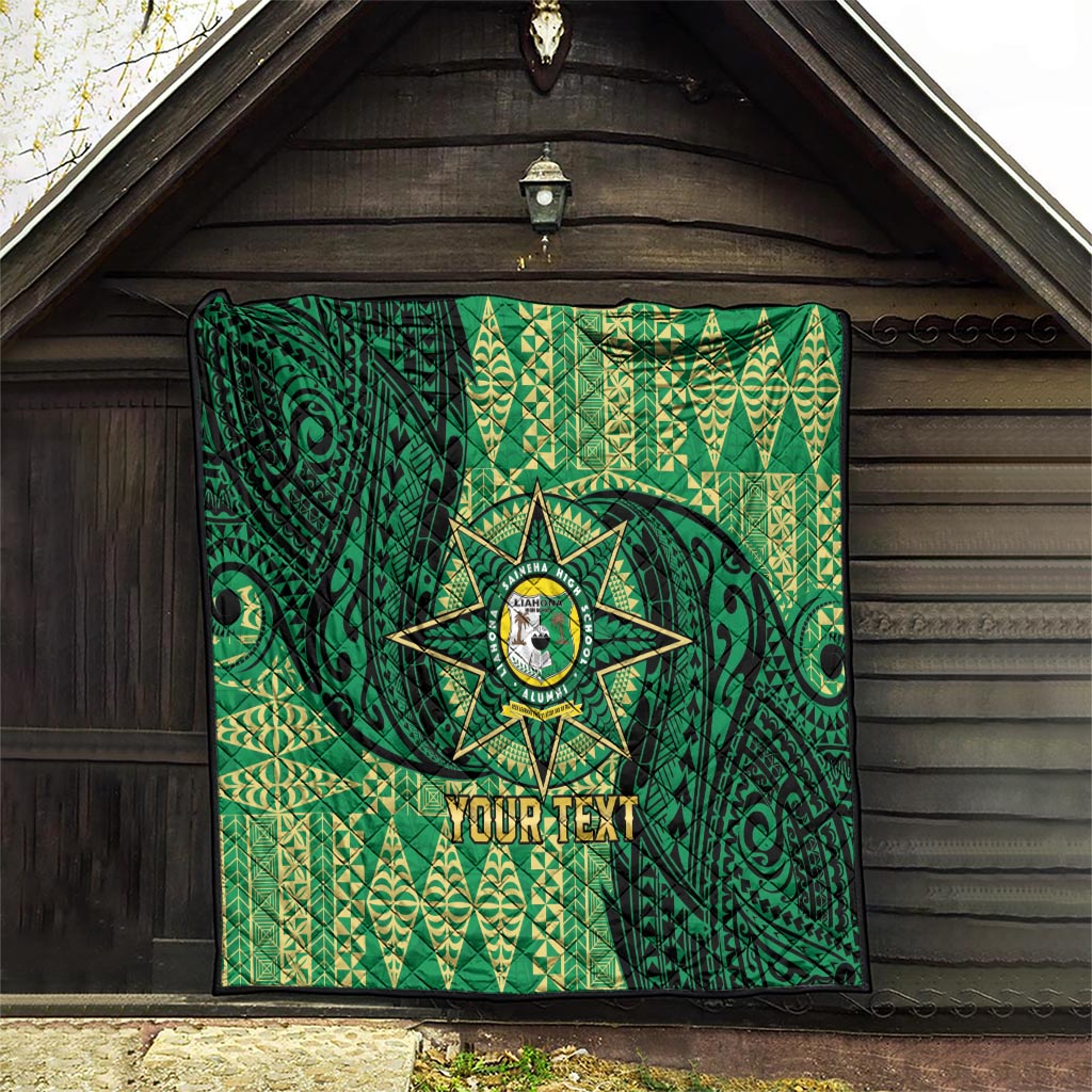 Personalised Tonga Saineha High School Quilt Since 1978 Special Kupesi Pattern LT9 - Polynesian Pride