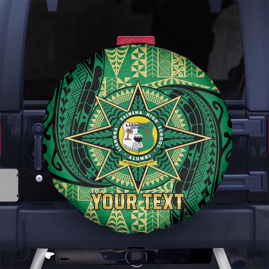 Personalised Tonga Saineha High School Spare Tire Cover Since 1978 Special Kupesi Pattern LT9 - Polynesian Pride