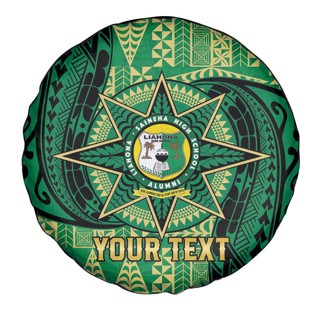 Personalised Tonga Saineha High School Spare Tire Cover Since 1978 Special Kupesi Pattern LT9 - Polynesian Pride