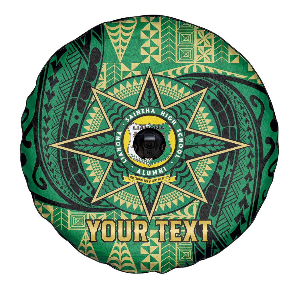 Personalised Tonga Saineha High School Spare Tire Cover Since 1978 Special Kupesi Pattern LT9 - Polynesian Pride