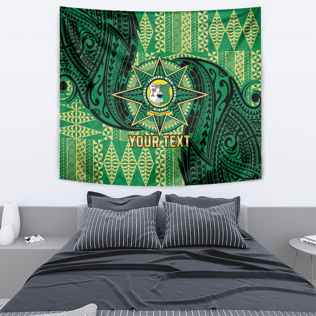 Personalised Tonga Saineha High School Tapestry Since 1978 Special Kupesi Pattern LT9 - Polynesian Pride