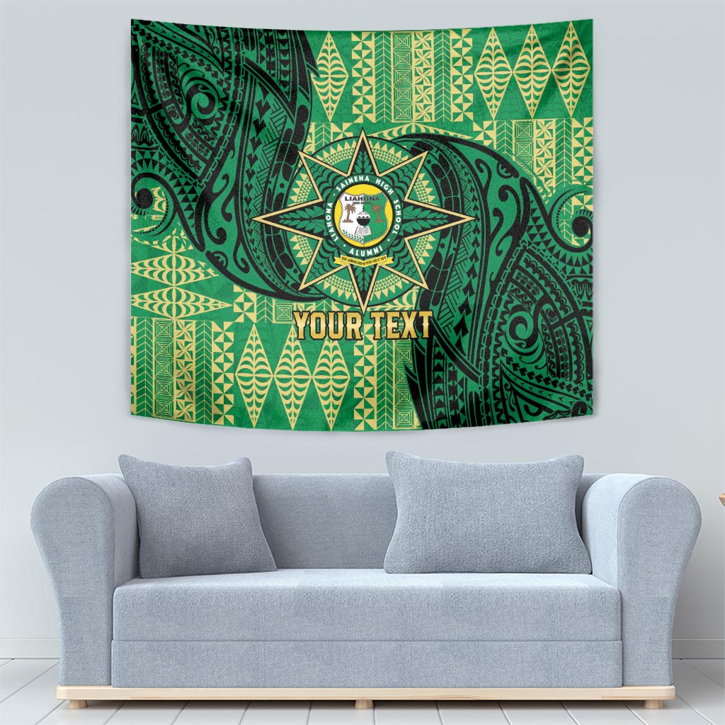 Personalised Tonga Saineha High School Tapestry Since 1978 Special Kupesi Pattern LT9 - Polynesian Pride