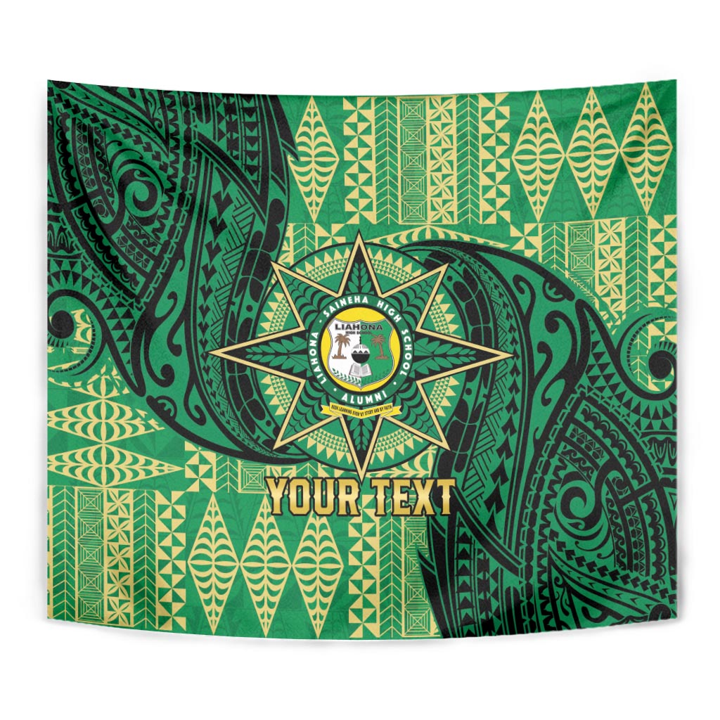 Personalised Tonga Saineha High School Tapestry Since 1978 Special Kupesi Pattern LT9 - Polynesian Pride
