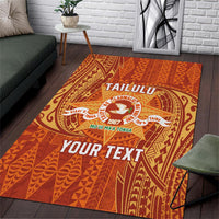 Personalised Tonga Tailulu College Area Rug Since 1967 Special Kupesi Pattern Version 1 LT9 Gold - Polynesian Pride