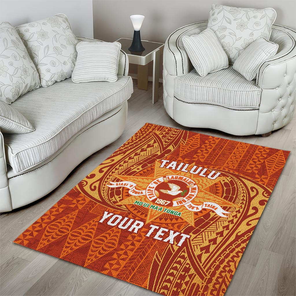 Personalised Tonga Tailulu College Area Rug Since 1967 Special Kupesi Pattern Version 1 LT9 - Polynesian Pride