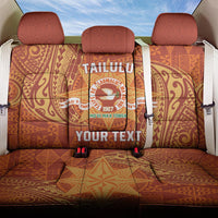 Personalised Tonga Tailulu College Back Car Seat Cover Since 1967 Special Kupesi Pattern Version 1 LT9 One Size Gold - Polynesian Pride
