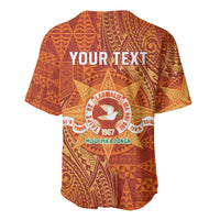 Personalised Tonga Tailulu College Baseball Jersey Since 1967 Special Kupesi Pattern Version 1 LT9 - Polynesian Pride