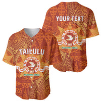 Personalised Tonga Tailulu College Baseball Jersey Since 1967 Special Kupesi Pattern Version 1 LT9 - Polynesian Pride