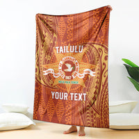 Personalised Tonga Tailulu College Blanket Since 1967 Special Kupesi Pattern Version 1 LT9 - Polynesian Pride