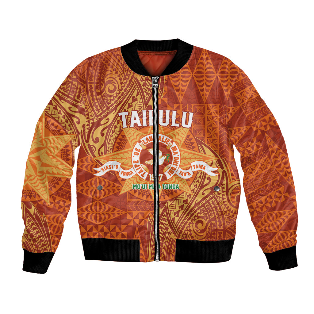 Personalised Tonga Tailulu College Bomber Jacket Since 1967 Special Kupesi Pattern Version 1