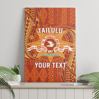 Personalised Tonga Tailulu College Canvas Wall Art Since 1967 Special Kupesi Pattern Version 1 LT9 - Polynesian Pride