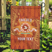 Personalised Tonga Tailulu College Garden Flag Since 1967 Special Kupesi Pattern Version 1 LT9 Garden Flag Gold - Polynesian Pride
