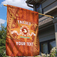 Personalised Tonga Tailulu College Garden Flag Since 1967 Special Kupesi Pattern Version 1 LT9 - Polynesian Pride